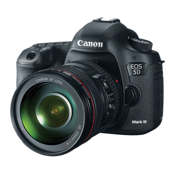 Canon Eos D Mark Iii Mode D Emploi T L Charger Le Pdf Manualslib