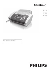 Philips faxJET IPF 520 Guide D'utilisation