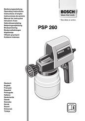 Bosch PSP 260 Instructions D'emploi