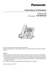 Panasonic KX-HDV330 Instructions D'utilisation