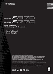 Yamaha PSR-S970 Mode D'emploi