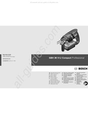 Bosch Professional GBH 36 V-LI Compact Notice Originale