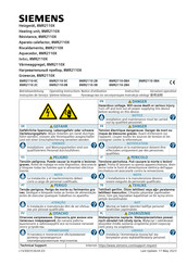 Siemens 8MR2110-2C Notice D'utilisation