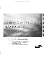 Samsung SC-MX20 Guide De Démarrage Rapide