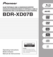 Pioneer BDR-XD07B Mode D'emploi
