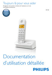 Philips B1303W/FR Documentation D'utilisation Détaillée