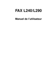 Canon FAX L290 Manuel De L'utilisateur
