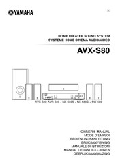 Yamaha AVX-S80 Mode D'emploi