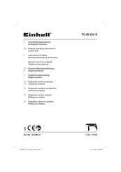 Einhell TC-ID 550 E Instructions D'origine