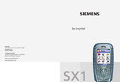 Siemens sx1 Mode D'emploi