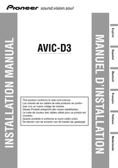 Pioneer AVIC-D3 Manuel D'installation