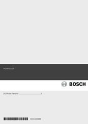 Bosch HCE854450 Mode D'emploi