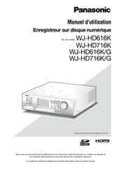 Panasonic WJ-HD616K Manuel D'utilisation