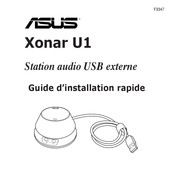 Asus Xonar U1 Guide D'utilisation Rapide
