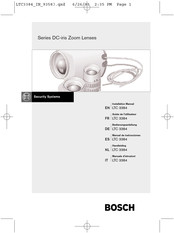 Bosch DC-iris Série Guide De L'utilisateur
