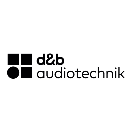 d&b audiotechnik SL Serie Manuel D'instructions