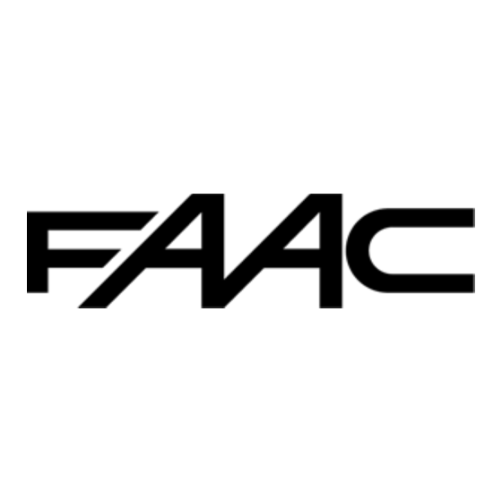 FAAC 868 SLH Guide Rapide