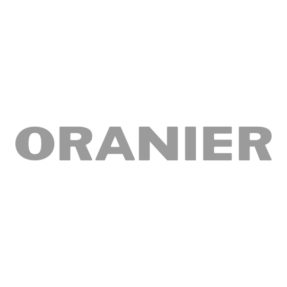 Oranier Polar W+ I Manuel D'installation Et D'utilisation