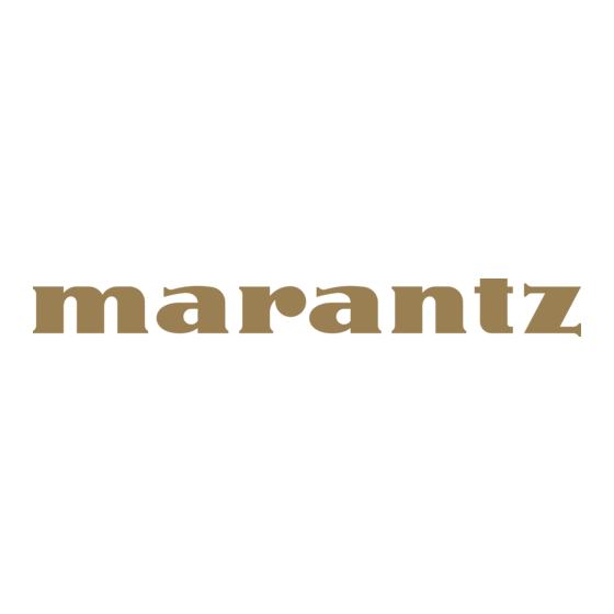 Marantz AV8003 Mode D'emploi