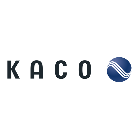 Kaco Powador 16.0 TR3 Manuel D'utilisation