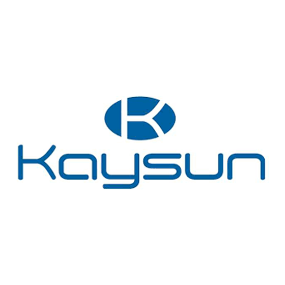 Kaysun K2F-252 DN5S Manuel D'installation