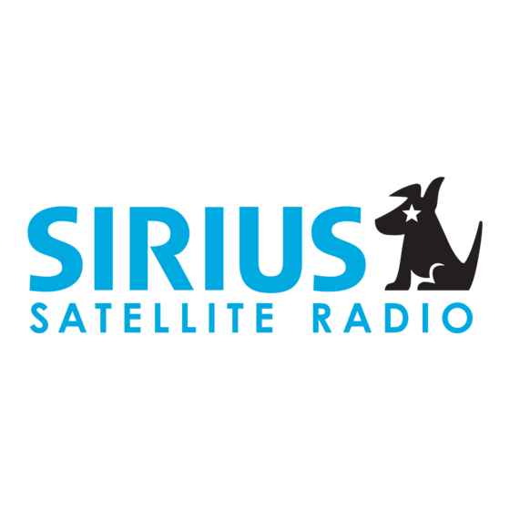 Sirius Satellite Radio Starmate 3 Guide De L'utilisateur