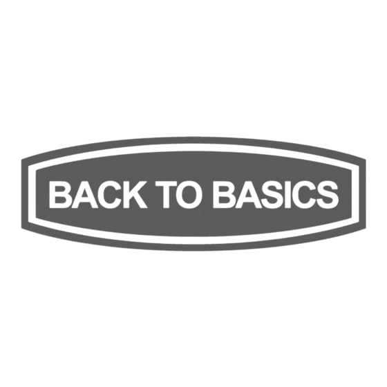 Back to Basics Chris Freytag Mode D'emploi