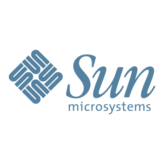 Sun Microsystems Sun Ultra 1 Creator Serie Guide D'installation