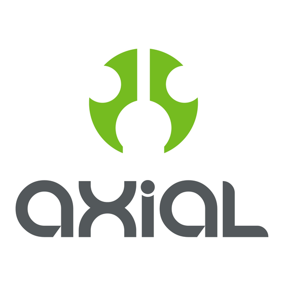 Axial AXI00005T1 Manuel D'utilisation