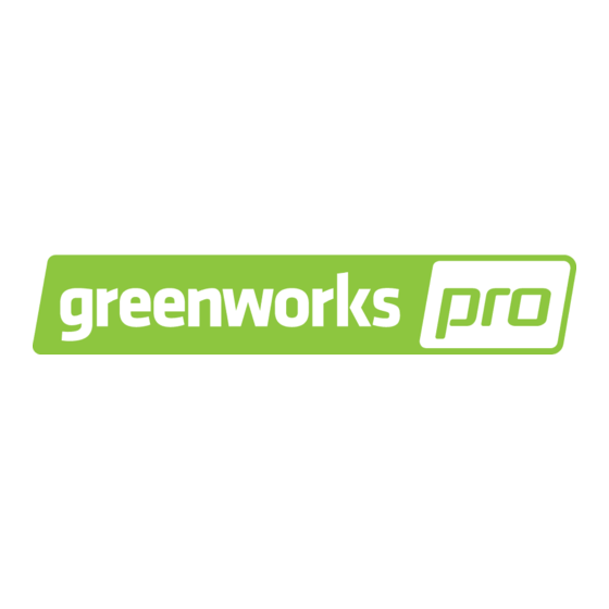 GreenWorks Pro 2901702 Manuel D'opérateur