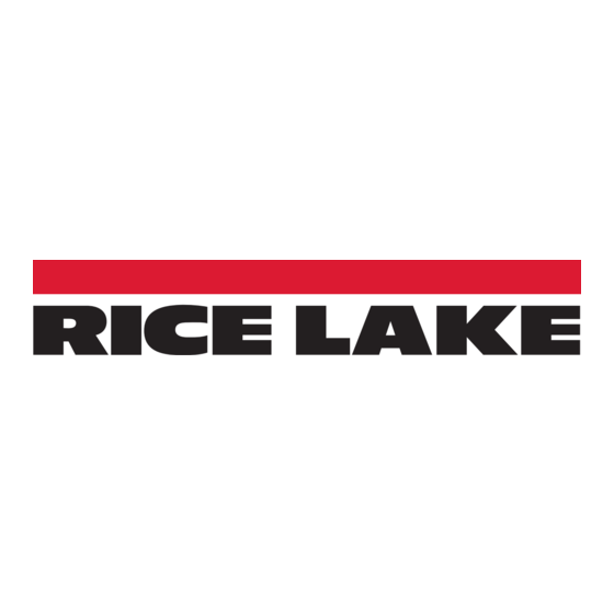 Rice Lake IS6V2 Instructions