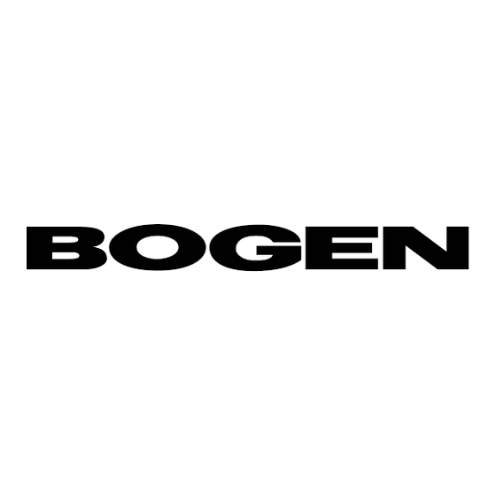 Bogen NYQUIST NQ-A4060-G2 Manuel D'installation Et D'utilisation