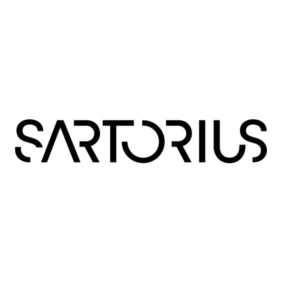 Sartorius 16510 Mode D'emploi
