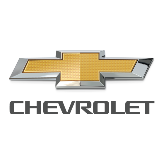 Chevrolet Camaro 2014 Manuel D'utilisation