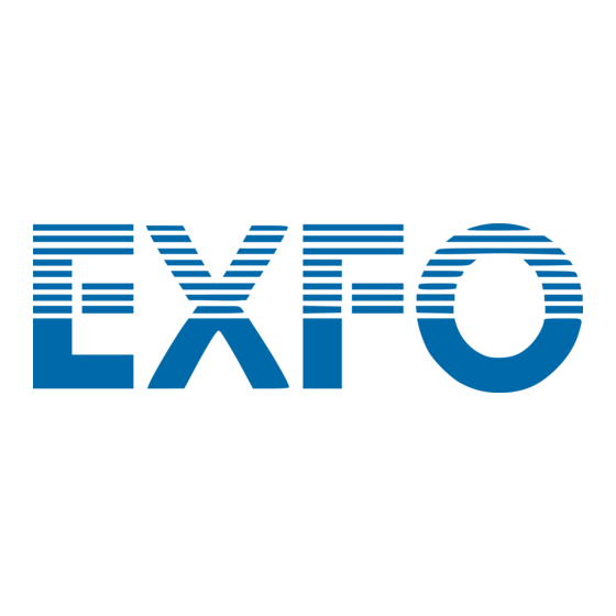 EXFO EX Serie Guide De L'utilisateur