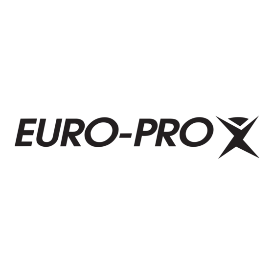 Euro-Pro F1063 Mode D'emploi Et D'entretien