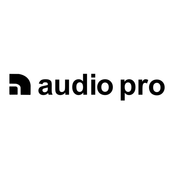 Audio Pro G10 Manuel D'utilisation