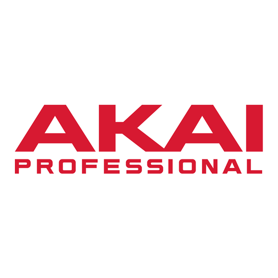 Akai Professional LPK25 Guide D'utilisation Simplifié