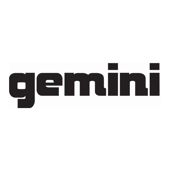 Gemini XL-120MKII Manuel D'instructions