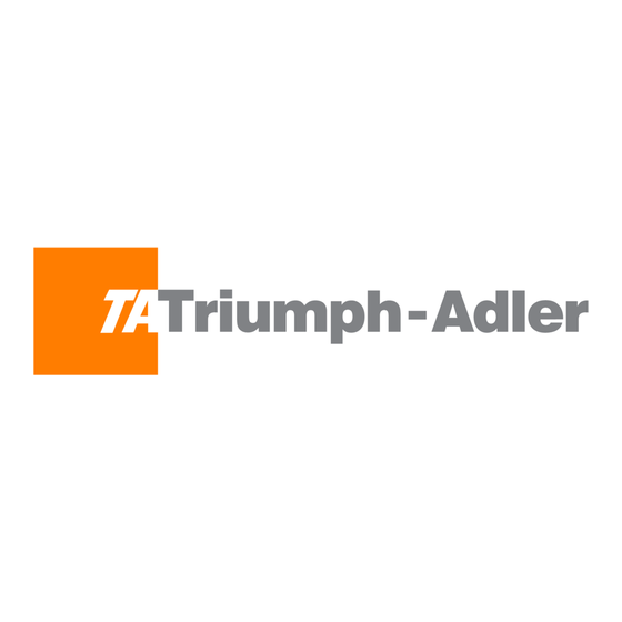 Triumph Adler 352ci Manuel D'utilisation