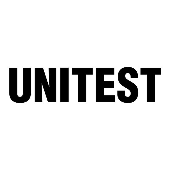 Unitest Ohmtest Mode D'emploi