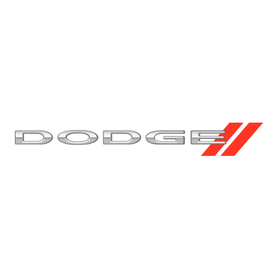 Dodge E Manuel D'instructions