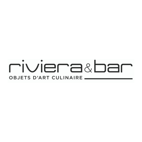 Riviera & Bar Serena BT540A Notice D'utilisation