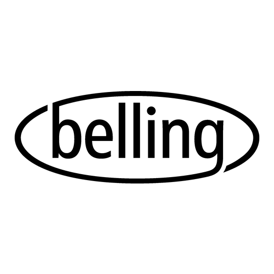Belling KENSINGTON 90 EI Guide De L'utilisateur