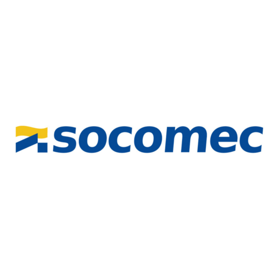 socomec 27DC3011 Guide Rapide