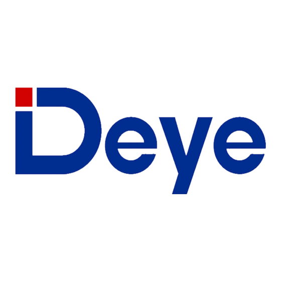 Deye SUN300G3-EU-230 Guide D'installation Et De L'utilisateur