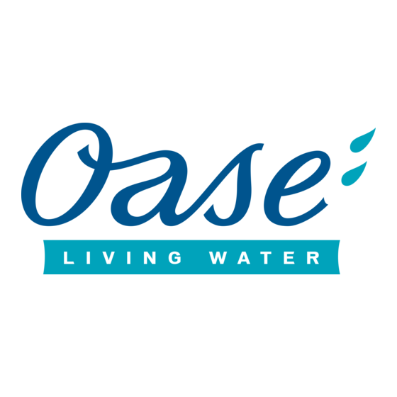 Oase Water Trio Notice D'emploi