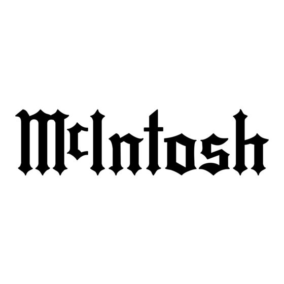 McIntosh MHA200 Mode D'emploi