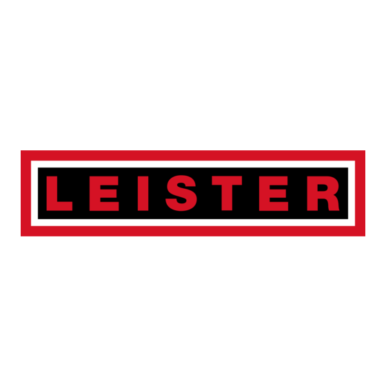 Leister Hotwind S Instructions D'utilisation