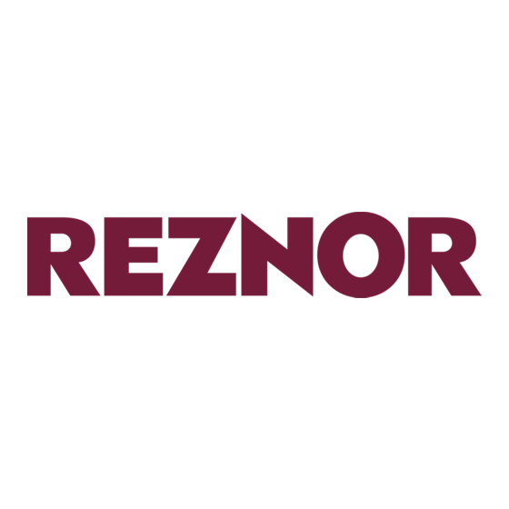 Reznor EEDU Installation, Fonctionnement Et Entretien